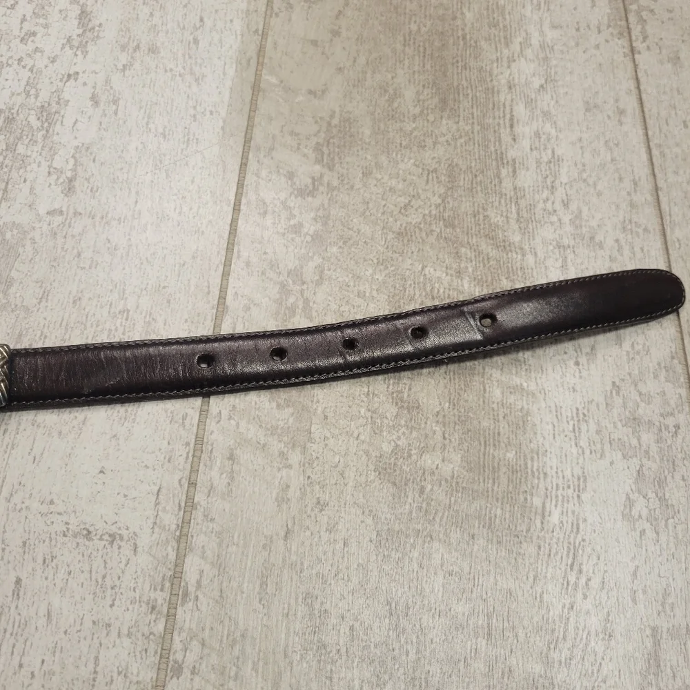 Brighton Vimtage Brown Leather Belt Size Small